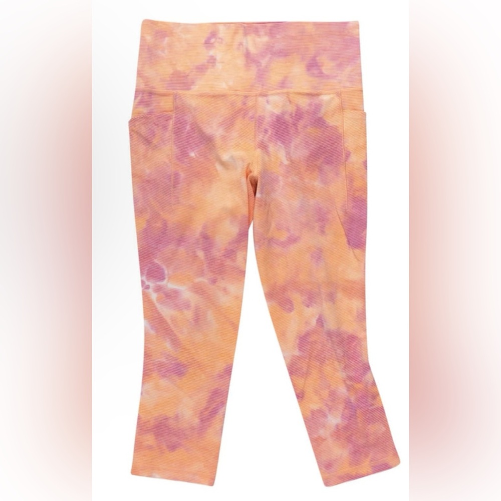 Athleta Orange and Pink Leggings